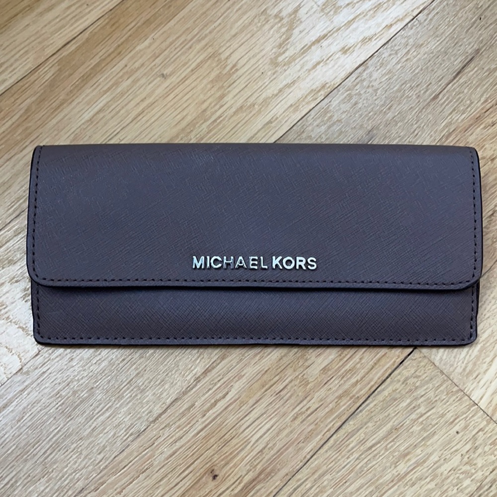 Michael Kors Grey Snap Wallet
